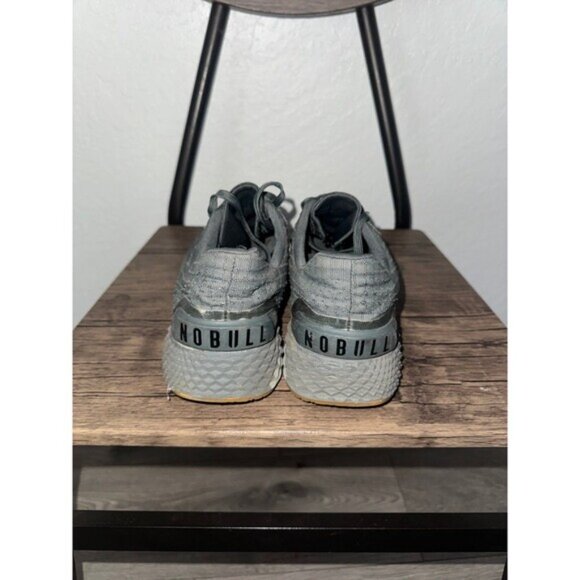 NoBull Ripstop Runner Running Shoes Mens 10.5 Womens 12  Dark Grey Gum Bottom - Picture 4 of 7